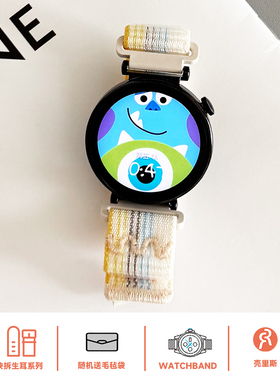 壳里斯iwatch表带魔术贴回环拼色FIT3新款GT5适用s10苹果applewatch华为watch4pro手表GT6红米5小米8手环9pro