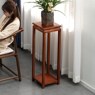 实木花架鱼缸置物架花盆架子吊兰绿萝摆件兰花架展示架盆景花台架