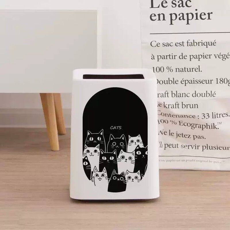 可爱小动物垃圾桶家用客厅卧室卫生间厕所高颜值厨房大容量创意轻