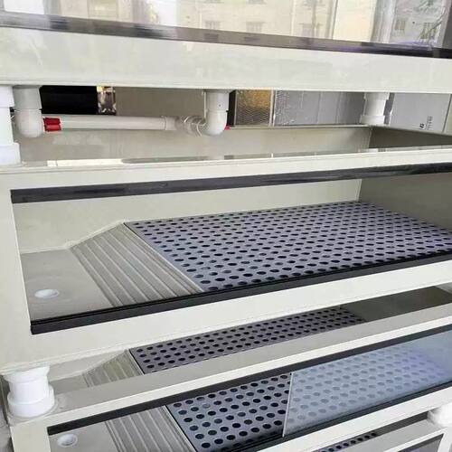半水陆龟黄缘生态龟池家用PP龟箱养殖箱龟箱亚克力透明推拉门龟缸