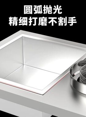 鸿艺裹粉台商用果粉台汉堡店全套设备裹面 麺粉工作台炸鸡机器腌