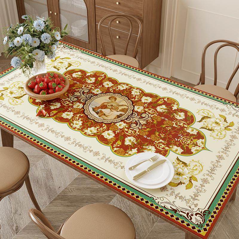 法式田园风桌布桌垫免洗防水防油餐桌隔热垫台面垫电视柜茶几垫子,居家布艺,桌布,淘宝优惠券,粉丝福利购,淘宝优惠卷