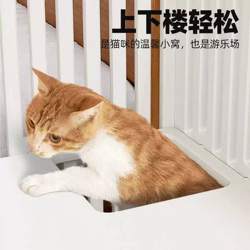 爪墅家用室内猫别墅猫笼子猫窝厕所一体猫屋不占地超大自由空间