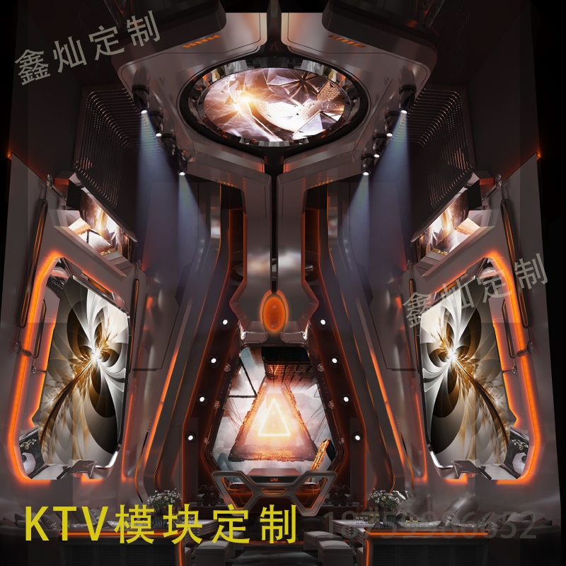 KTV定制不锈钢制品金属模块装饰