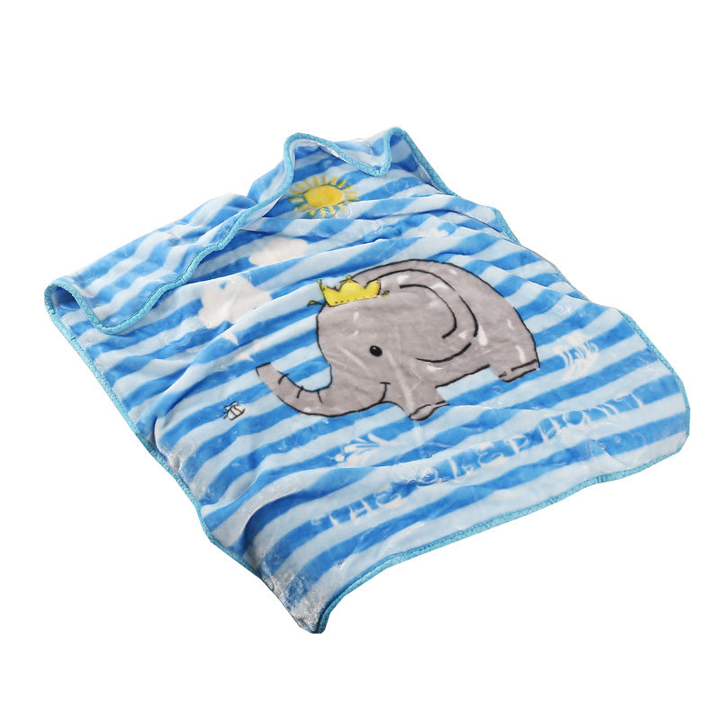儿童毛毯小被子双层加厚宝宝婴儿盖毯幼儿园秋冬季午睡珊瑚绒毯子