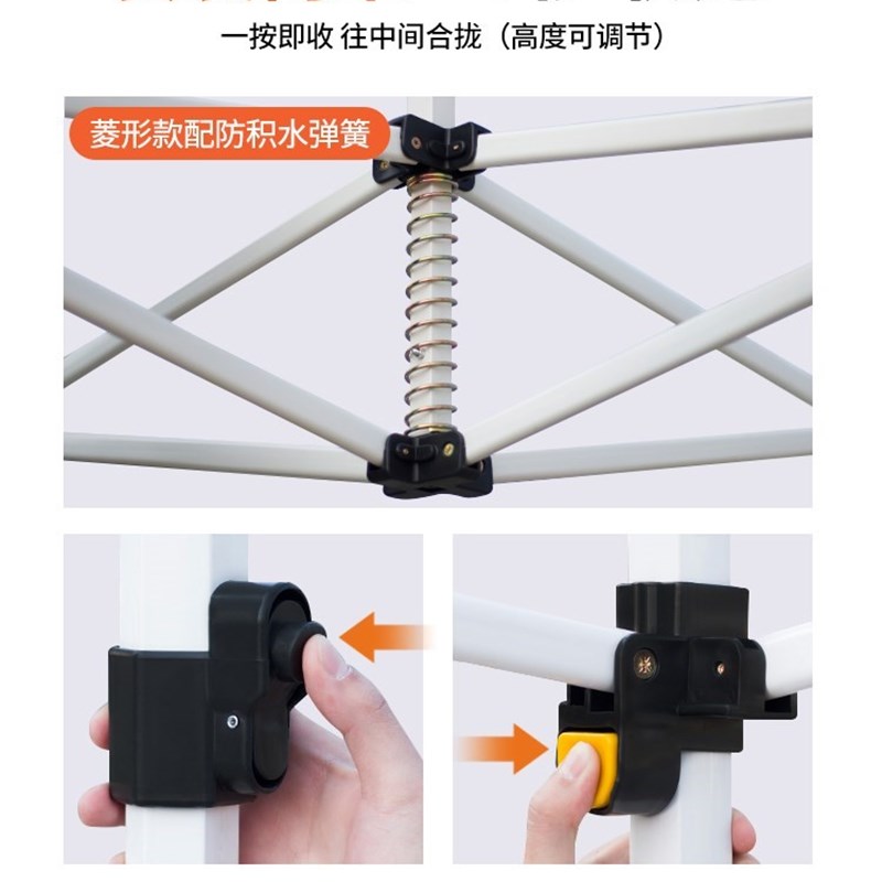 加厚抗风遮阳伞摆摊伞庭院大雨伞大型折叠大号户外商用做生意车棚