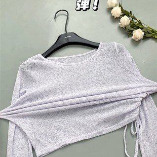 中长裙女夏 两件套xs码 145小个子紫色吊带连衣裙薄款 露肩防晒罩衫