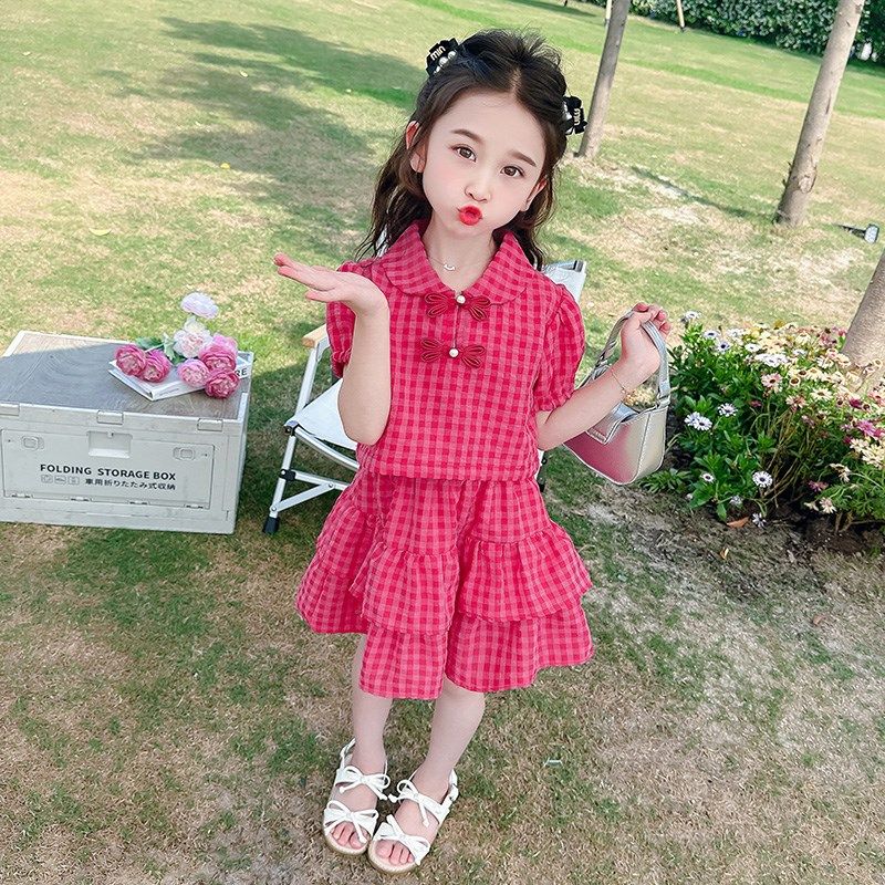 女童夏季中国风裙子套装2024新款儿童夏装洋气时髦两件套女孩盘扣,童装/婴儿装/亲子装,套装,淘宝优惠券,粉丝福利购,淘宝优惠卷