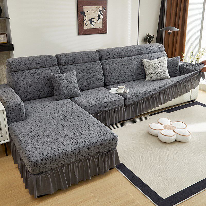 沙发套罩2025新款三座一贵妃防猫抓全包万能套高级感防滑沙发盖布