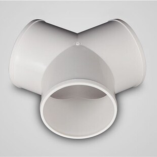 Y型三通塑料PVC正三通接头软管分叉三通100/150/200风机管道分流