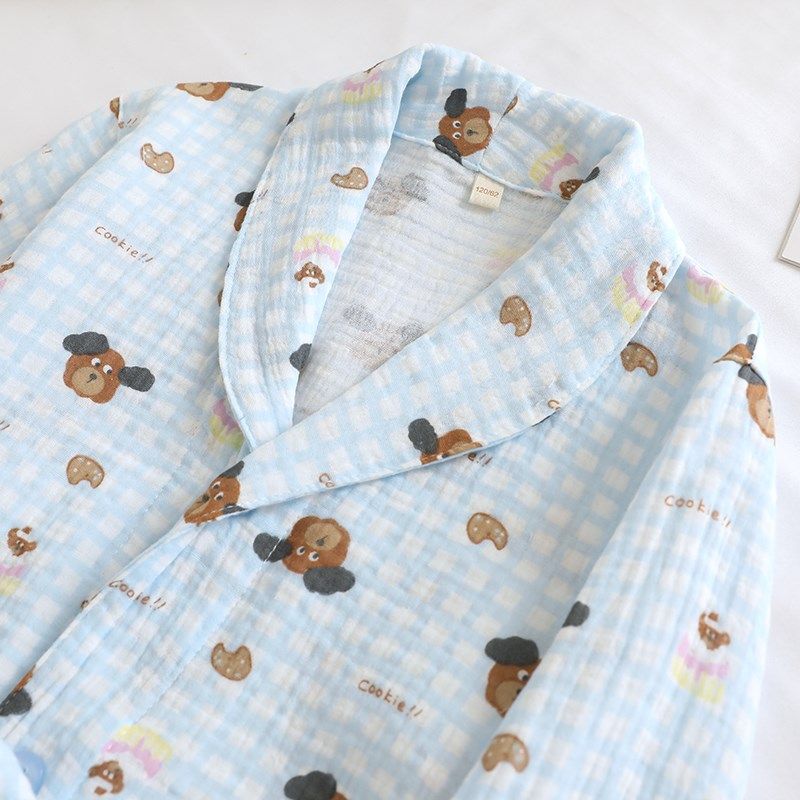 2025新款儿童春秋夏季薄款纯棉纱布睡袍男童浴袍可爱小狗家居袍,童装/婴儿装/亲子装,家居袍/睡袍,淘宝优惠券,粉丝福利购,淘宝优惠卷