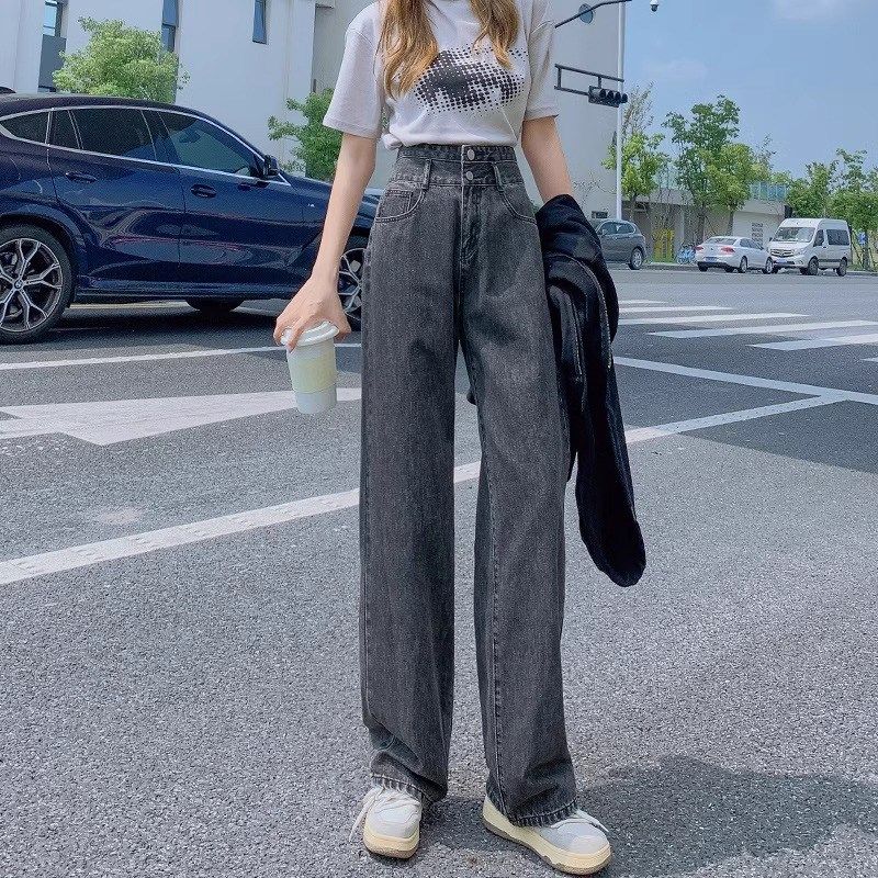 窄版阔腿牛仔裤女春秋款2024年新款高腰显瘦专治直筒裤子浅色九分,女装/女士精品,大码裤装,淘宝优惠券,粉丝福利购,淘宝优惠卷