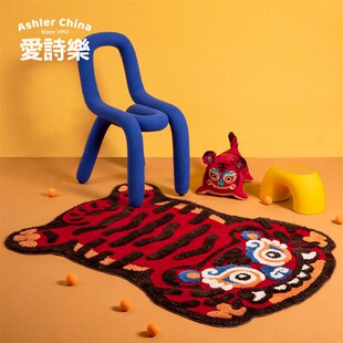 爱诗乐老虎地毯浴室吸水防滑地垫卧室卫生间门口脚垫客厅入户门垫