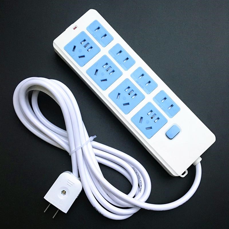 家用电线电车充电延长线多孔插板线防冻线软线排插线插头线插座线