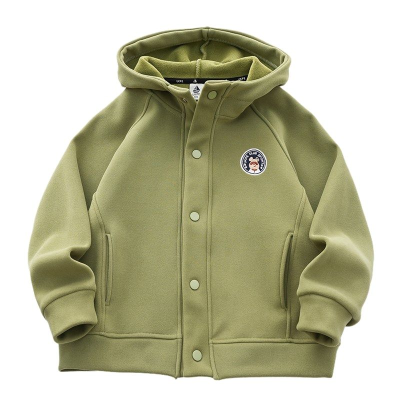 男童加绒外套秋冬装加厚开衫2024新款儿童防风保暖连帽上衣女童装,童装/婴儿装/亲子装,普通外套,淘宝优惠券,粉丝福利购,淘宝优惠卷