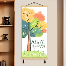 多巴胺积极能量树客厅装饰画卧室书房教室遮挡正能量励志玄关挂画
