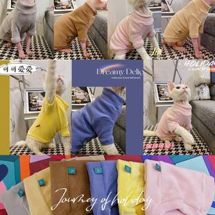 阿比西尼亚猫衣服衣服加绒加厚帅气保暖冬天潮牌幼猫冬季冬装猫咪