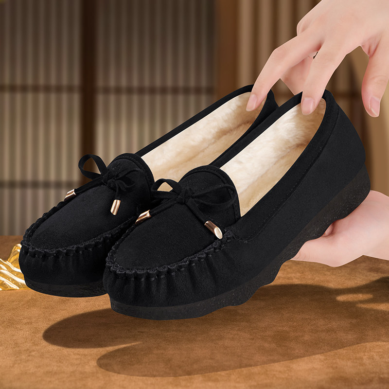 秋冬款加绒保暖二棉鞋女防滑