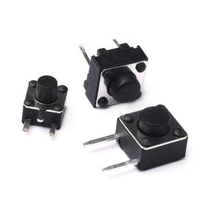 4.5 5边二 中间2脚侧插铜脚 轻触开关6 三脚微动按键