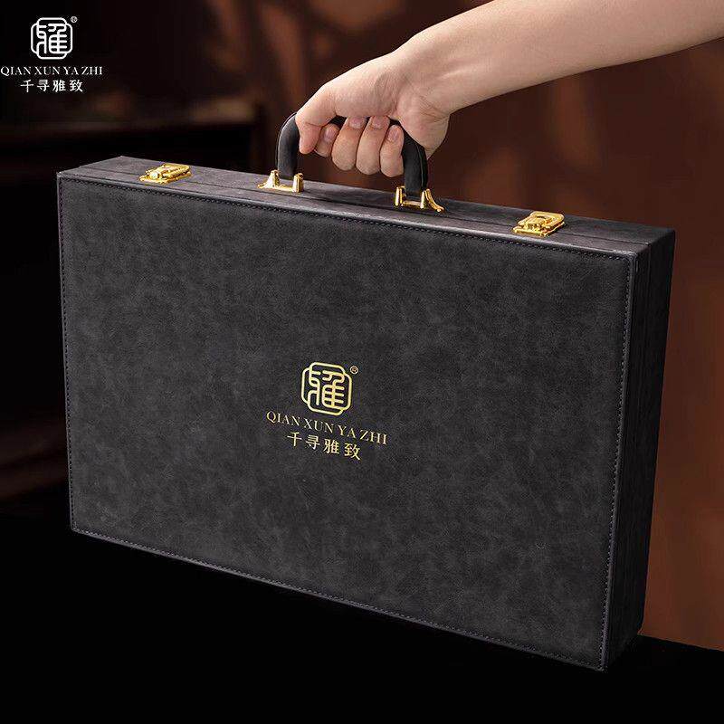 中式高档白酒杯礼盒套装水晶玻璃分酒器二两壶子弹杯一口杯送礼