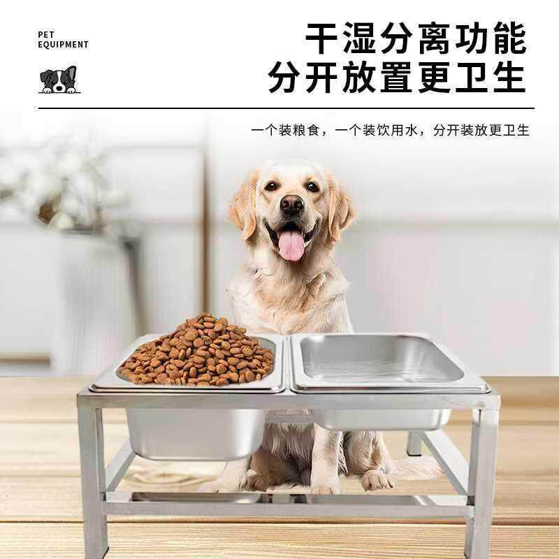 狗盆不锈钢狗碗狗喝水桶