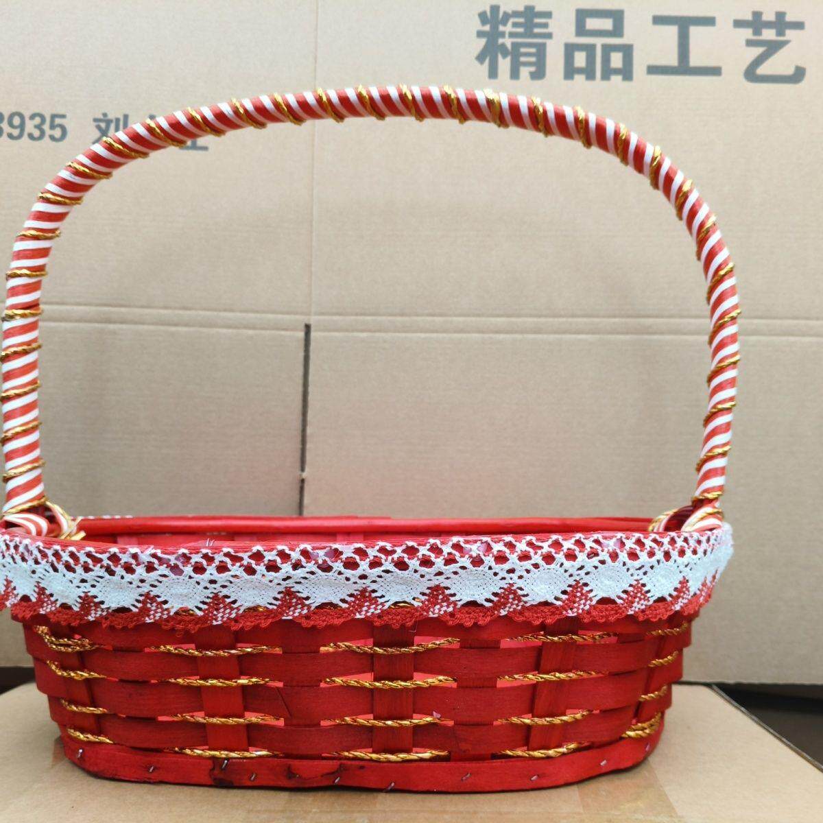 水果篮手提收纳藤编送礼