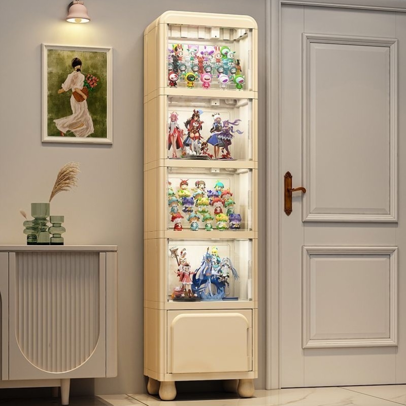 手办收纳柜展示柜模型玩具陈列架家用置物架公仔高达模型透明