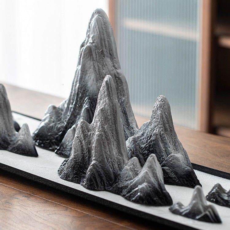 陶瓷千里江山摆件沙盘枯