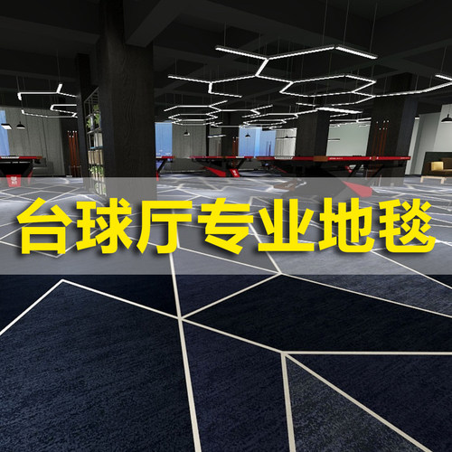 台球厅专用地毯桌球室防火商用酒店定制全满铺大面积水泥地直接铺