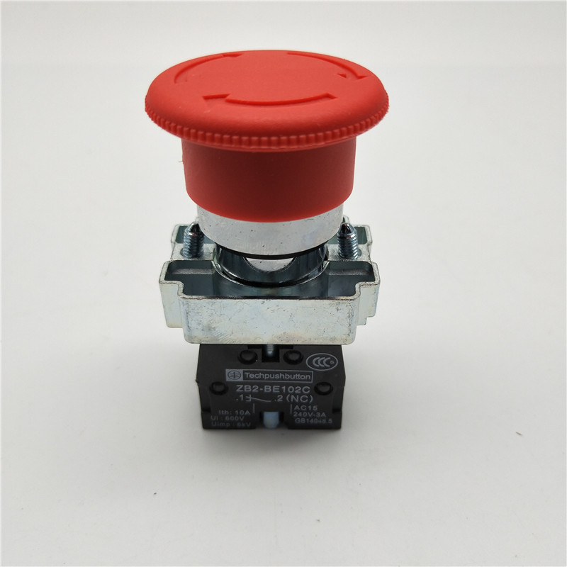 双常闭ZB2-BE102C XB2-BS544C蘑P菇头急停按钮开关两路