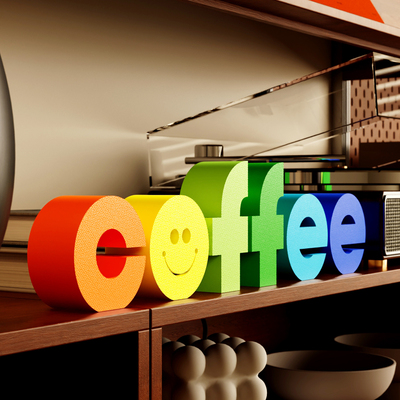 咖啡Coffee创意文艺小众桌面摆件