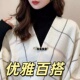 配饰优雅百搭高领内搭 饰别针时尚 优雅金属胸针女V领针织衫 装