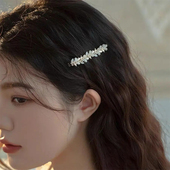 南枝超仙珍珠麦穗发夹女高级感边夹侧边2026新款 刘海夹一字夹头饰