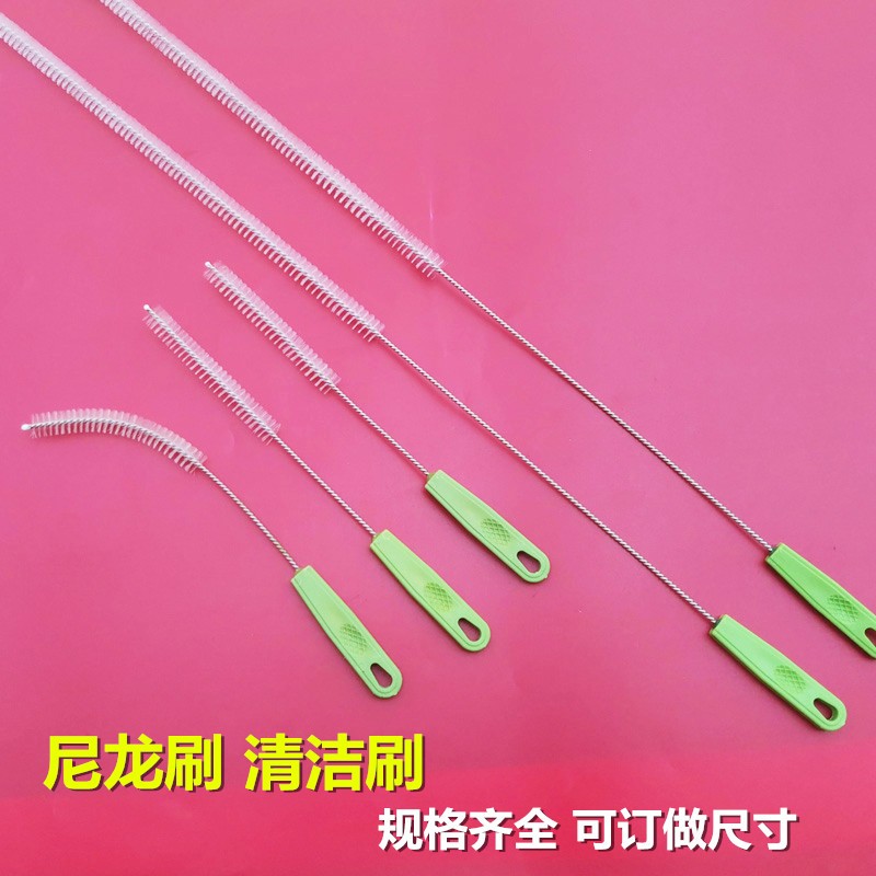 小刷子吸管刷圆孔水管刷试管刷 工具清洁刷软毛加长毛刷带手柄刷