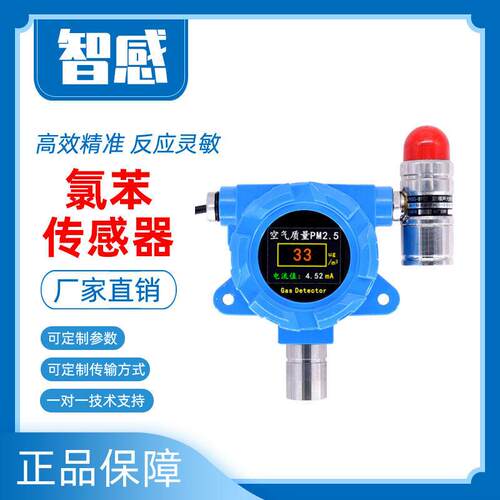 C6H5Cl氯苯气体传感器苯基氯气体浓度检测仪氯化苯变送器泄漏检测