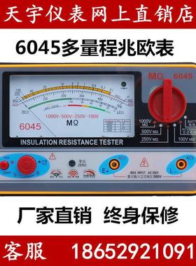 原装精品天宇TY6017TY6018TY6045绝缘电阻表兆欧表500V1000V摇表