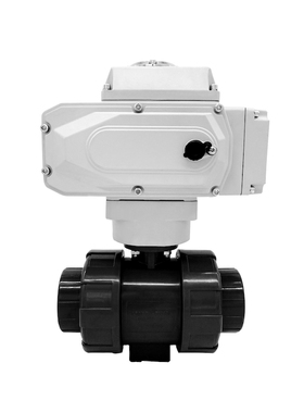 电动PVC球阀Q911F-16S 防腐蚀酸碱UPVC双由令承插塑料球阀DN20 50