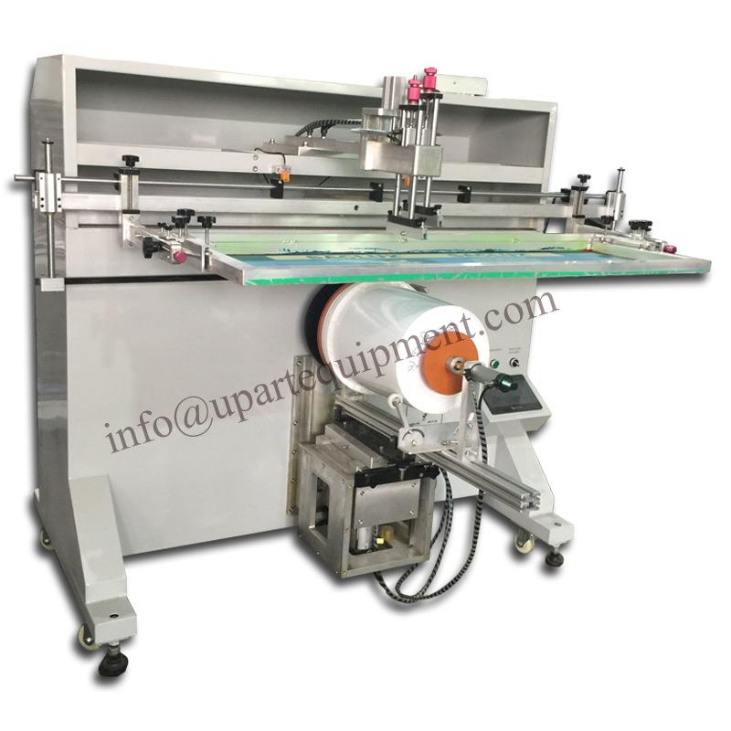 半自动圆柱筒丝网印刷机，塑料桶丝印机，油漆桶印刷机