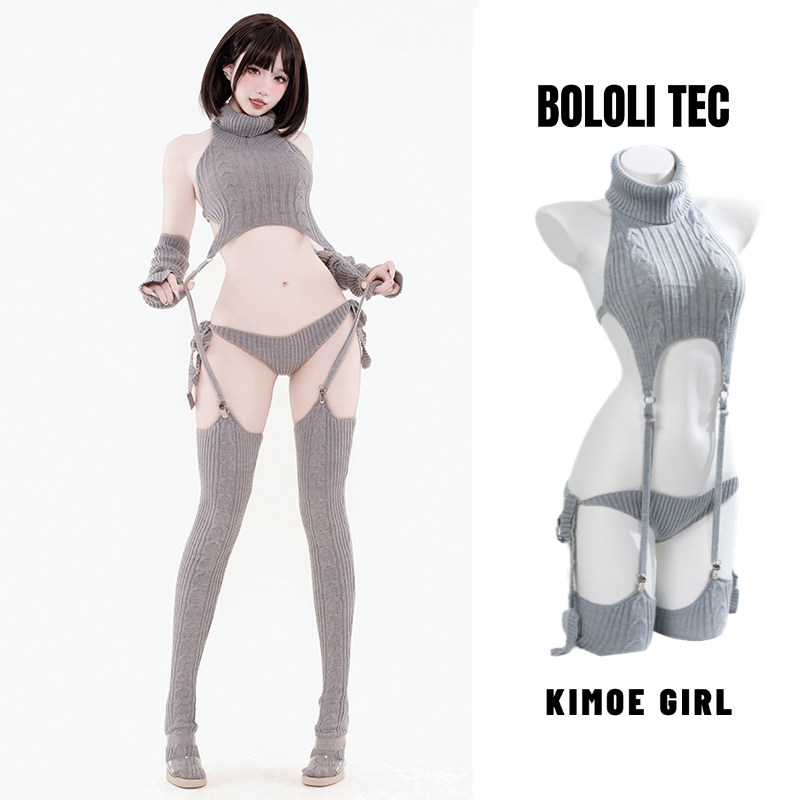 BOLOLI TEC原创灰色花嫁毛衣针织衫秋冬二次元穿搭cosplay摄影会,模玩/动漫/周边/娃圈三坑/桌游,Cosplay女装/cos女装,淘宝优惠券,粉丝福利购,淘宝优惠卷