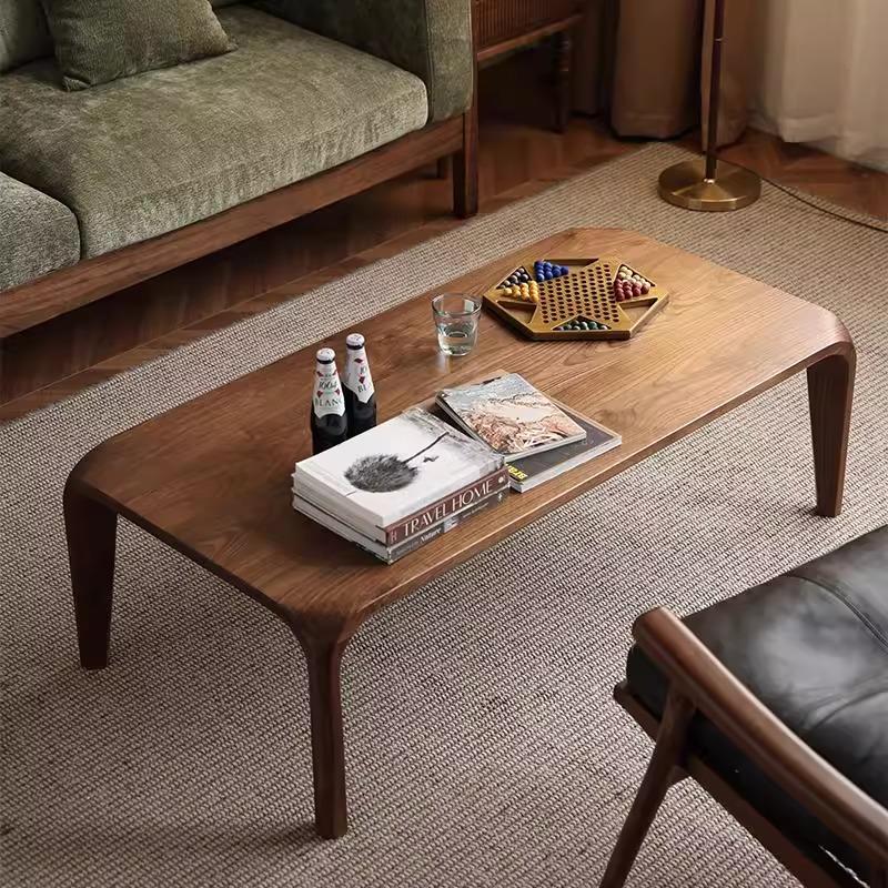 南美胡桃木榫卯茶桌日式大板桌泡茶民宿覆古风矮桌茶室榻榻米茶几