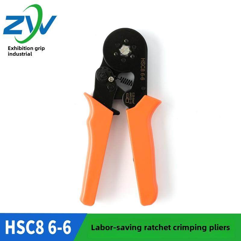 张瑞普Hsc8 6-6微型自调节管状端子压接钳0.25-6平方米