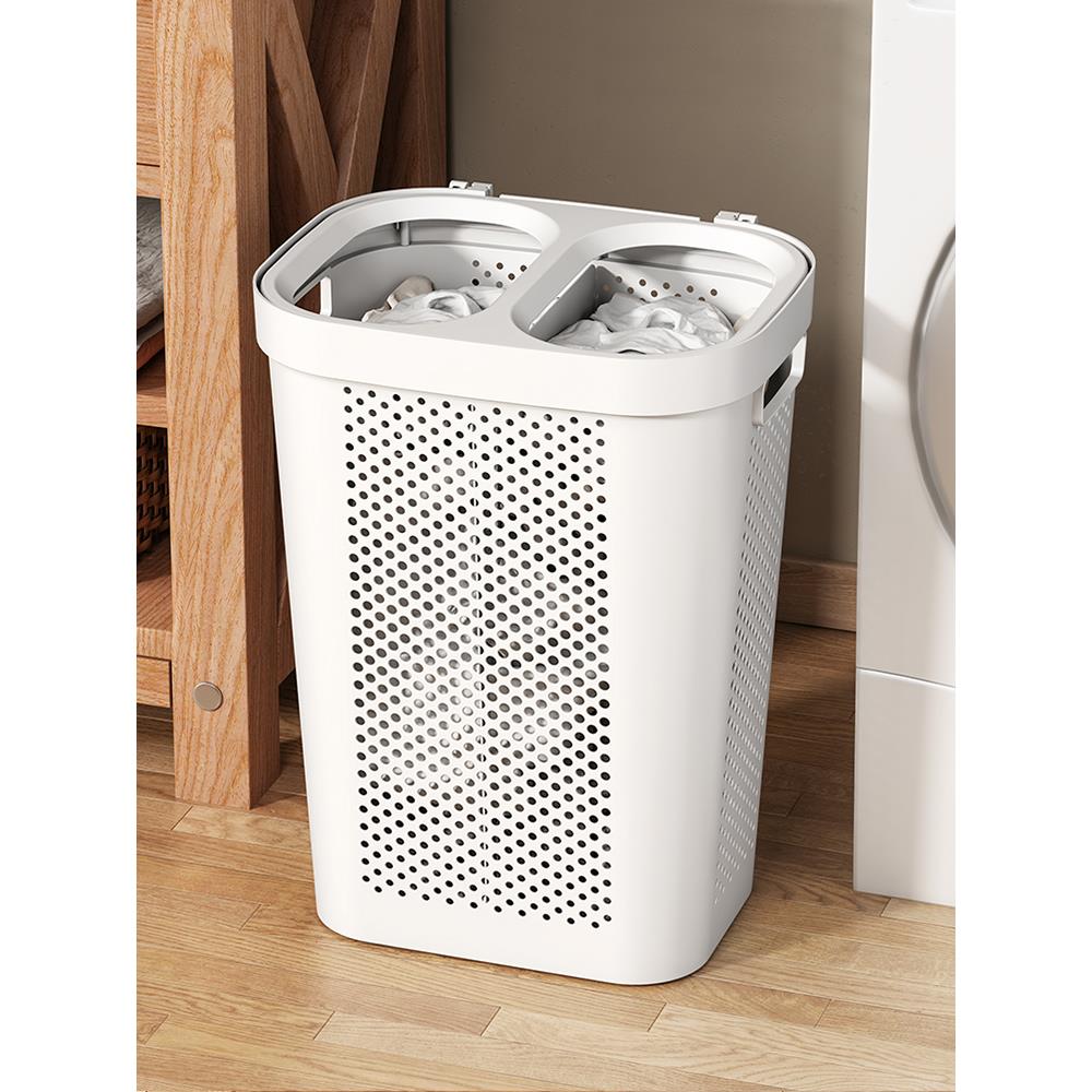 脏衣篓家用脏衣服收纳筐浴室分格脏衣服收纳篮分区换洗衣服收纳桶