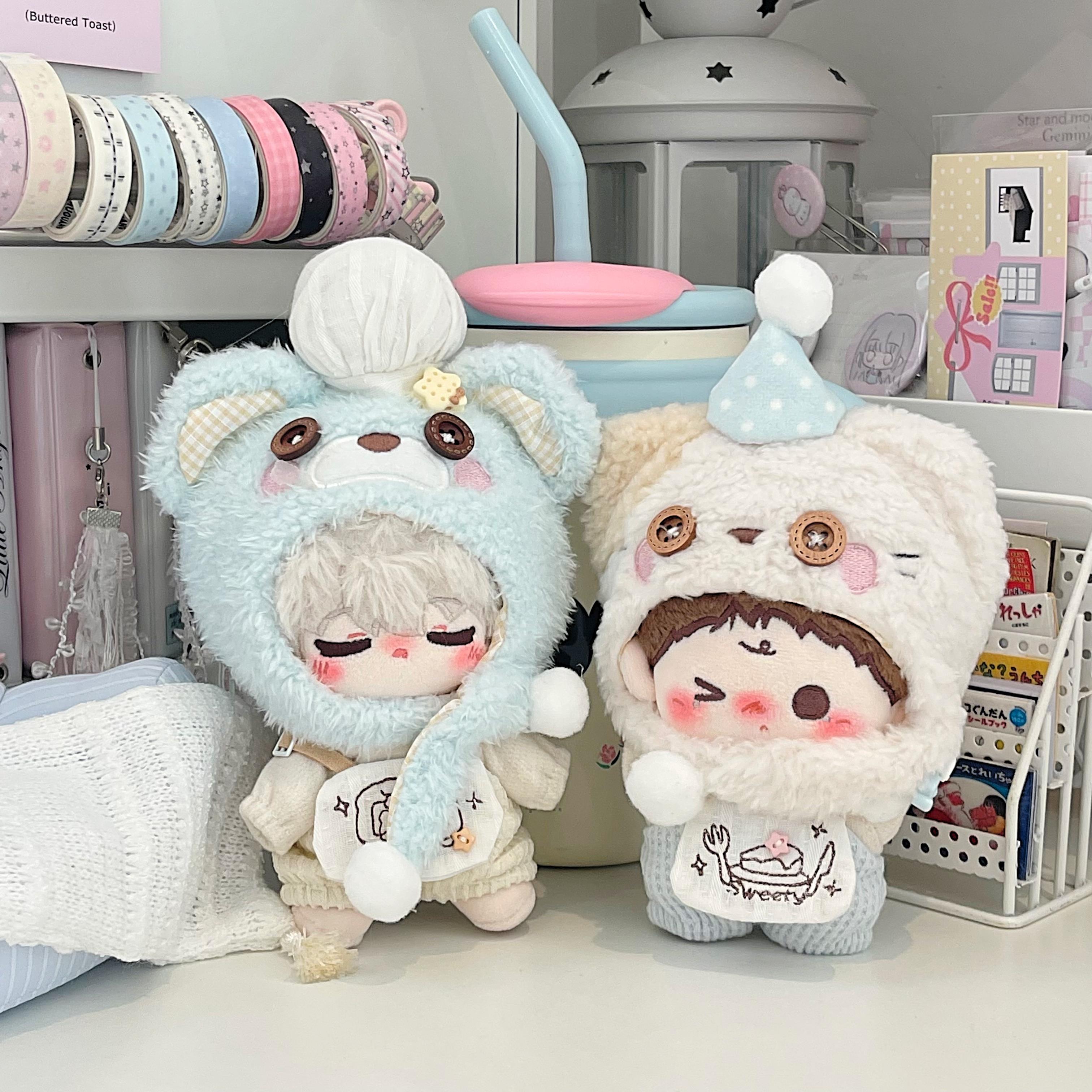 宇宙商店烘焙系列10cm棉花娃娃自嘲熊努努轻松熊chiikawa原创娃衣