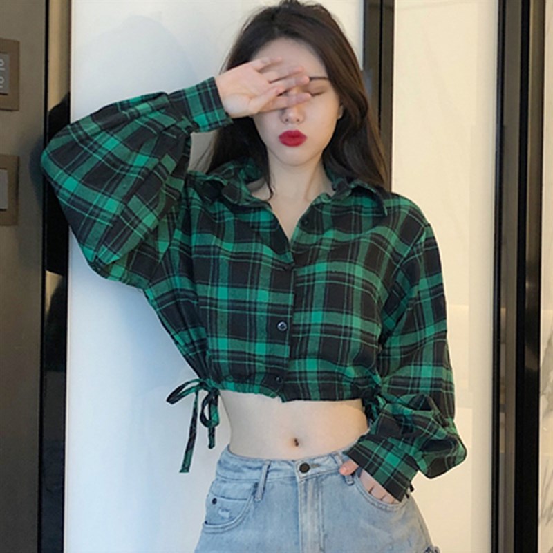 jazz女装短款女团练习室上衣夏装韩舞爵士露脐衬衫欧美酷飒风服装