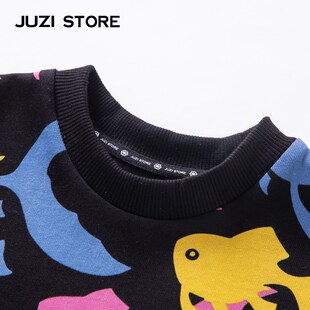 JUZI STORE童装粗针夏日金鱼中袖连衣裙女童1026524