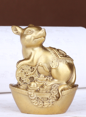 三合生肖摆件铜十二生肖全套鼠牛虎兔龙蛇马羊猴鸡狗猪12属相礼品