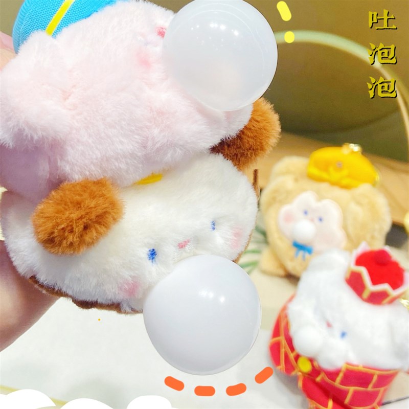 可爱悟空唐僧迷你公仔钥匙扣解压吐泡泡玩偶儿童学生书包挂件饰品