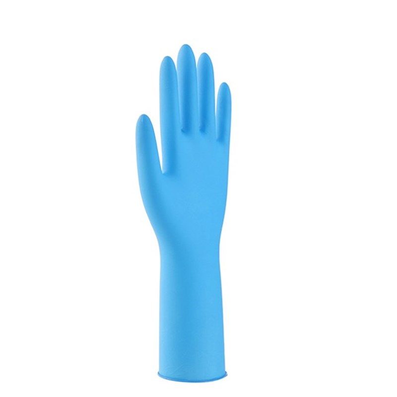 一次性手套加长款耐磨家用丁腈食品餐饮橡胶乳胶劳保防水加厚手套