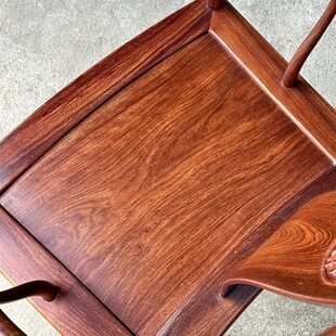 鼎晟家具刺猬紫檀大小号扇形南官帽椅王世襄款复刻花梨木明式椅子