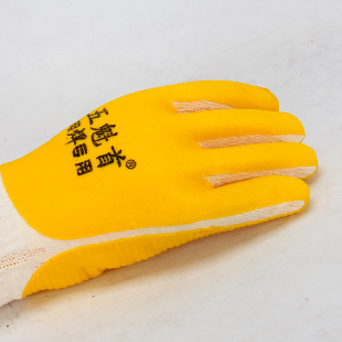 电焊手套全胶软胶片五魁首加厚耐磨防滑防割浸胶线胶防护劳保手套
